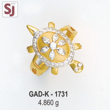 Tortoise Gents Ring Diamond GAD-K-1731