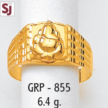 Ganpati Gents Ring Plain  GRP-855