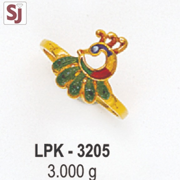Peacock ladies ring Plain LPK-3205