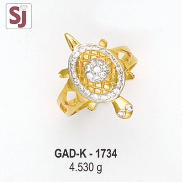Tortoise Gents Ring Diamond GAD-K-1734