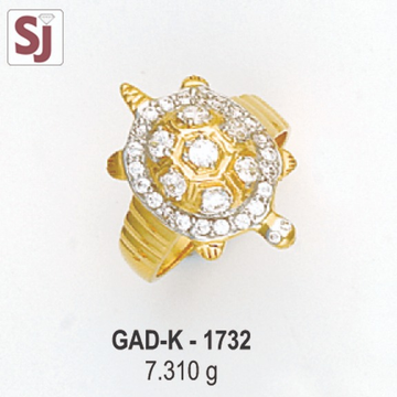 Tortoise Gents Ring Diamond GAD-K-1732