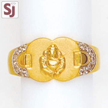 Ganpati Gents Ring Diamond GAD-K-1786