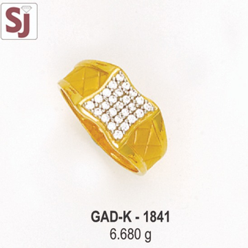 gents ring diamond GAD -K-1841