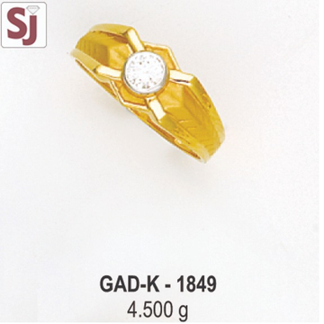 Gents ring diamond GAD-K-1849
