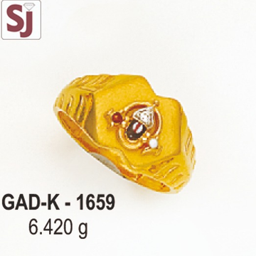 Tirupati balaji gents ring diamond gad-k-1659