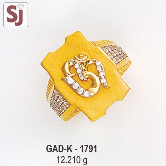 OM Gents Ring Diamond GAD-K-1791