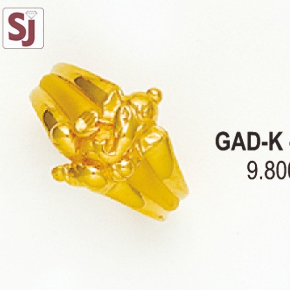 Ganpati Gents Ring Diamond GAD-K-1679