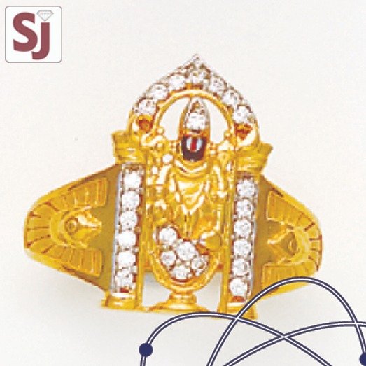 Tirupati Balaji Gents Ring Diamond GAD-K-1756