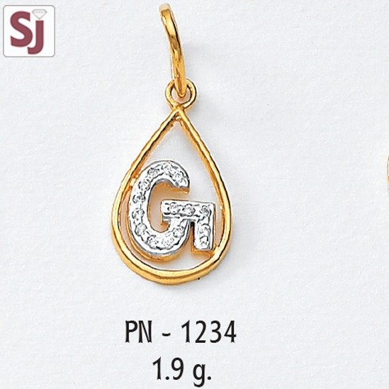 Alphabet Pendant PN-1234