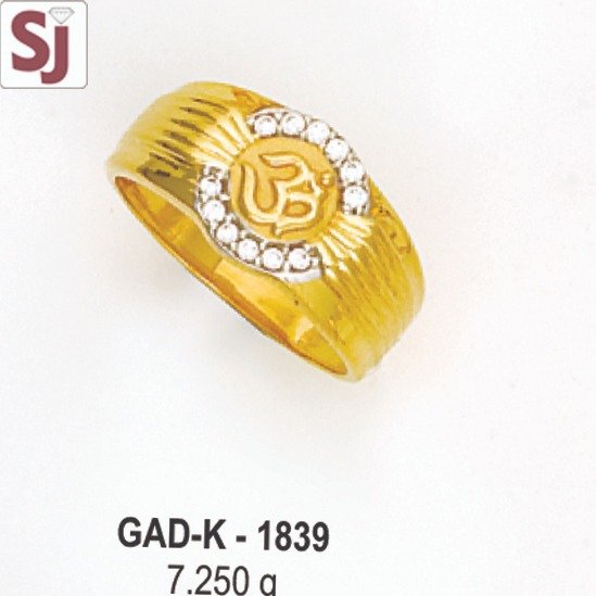 om gents ring diamond GAD-K-1839