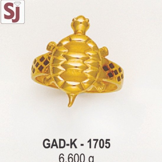 Tortoise Gents Ring Diamond GAD-K-1705