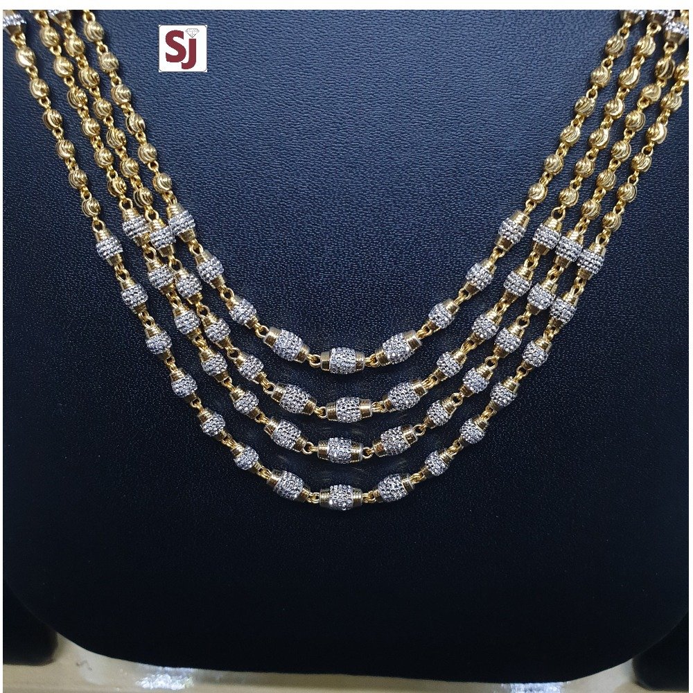 4 Line Fancy Vertical Mala VMG-0052 Net Weight-37.700