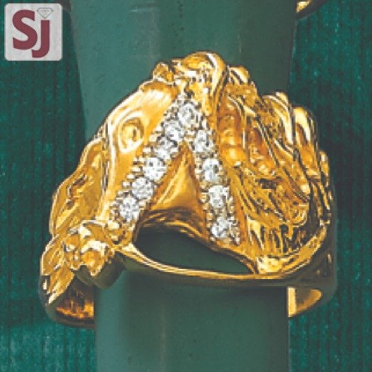 Horse Gents Ring Diamond GRD-1617