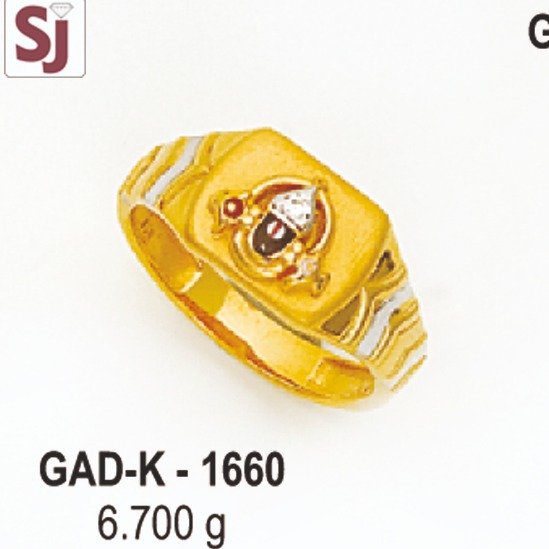 Tirupati Balaji Gents Ring Diamond Gad-K-1660