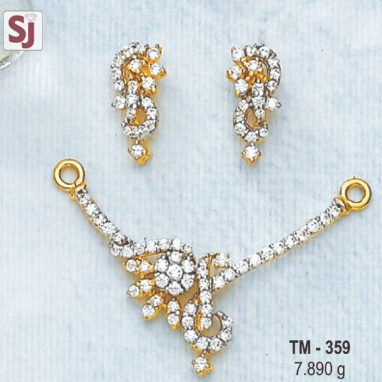 Mangalsutra pendant set tm-359