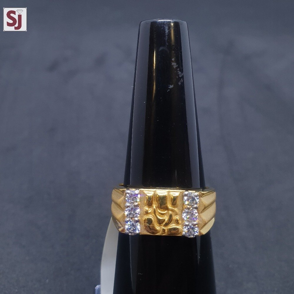 Ganpati Gents Ring Diamond GRG-0458