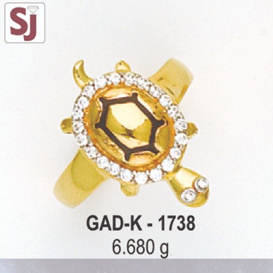 Tortoise Gents Ring Diamond GAD-K-1738