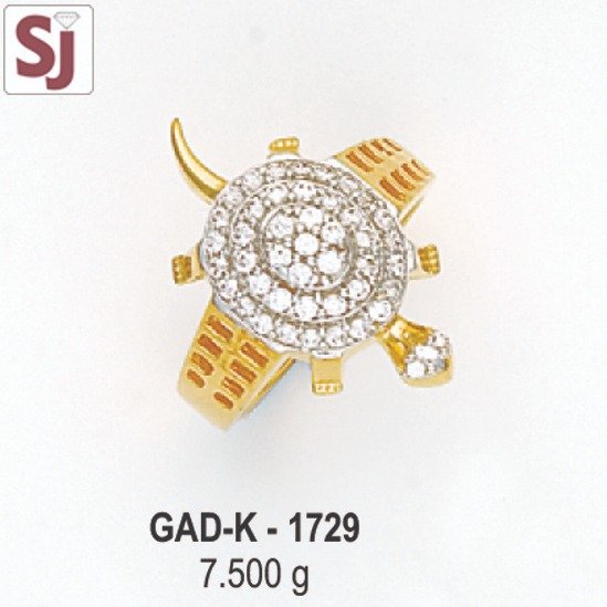 Tortoise Gents Ring Diamond GAD-K-1729