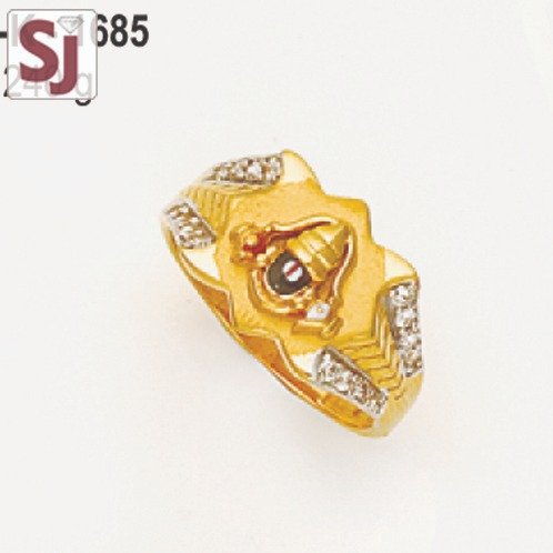 Tirupati Balaji Gents Ring Diamond GAD-K-1686