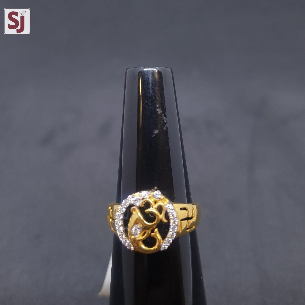 Om Ganpati Gents Ring Diamond GRG-0463