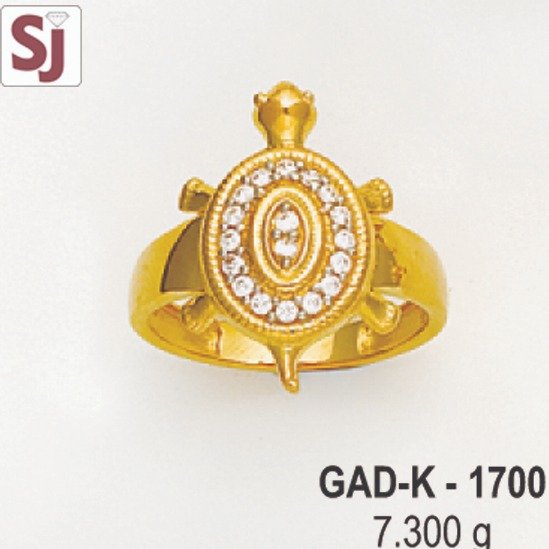 Tortoise Gents Ring Diamond GAD-K-1700