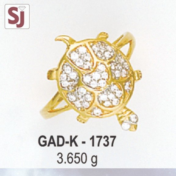 Tortoise Gents Ring Diamond GAD-K-1737