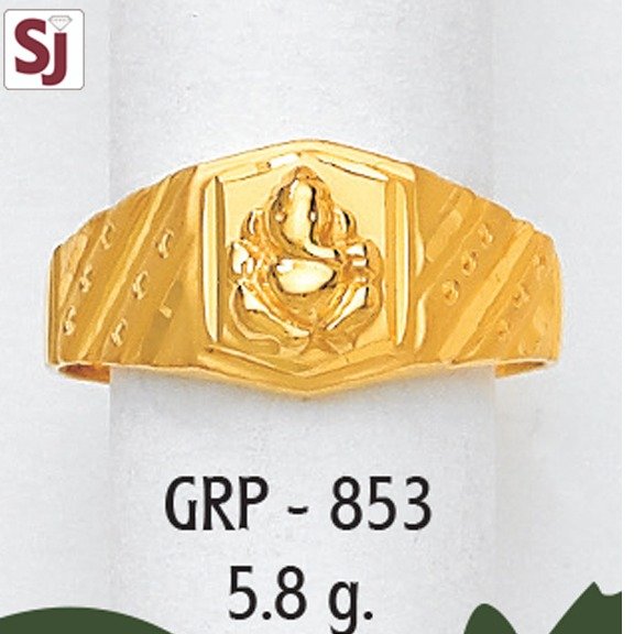 Ganpati Gents Ring Plain  GRP-853