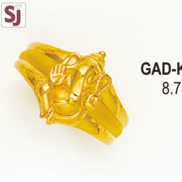 Ganpati Gents Ring Diamond GAD-K-1680