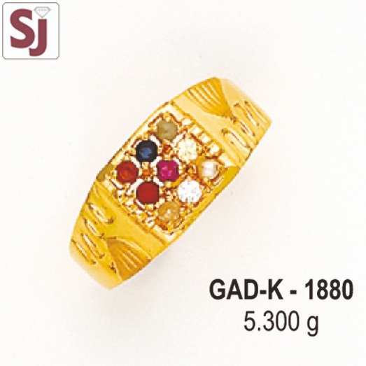 Navagraha Gents Ring Diamond GAD-K-1880